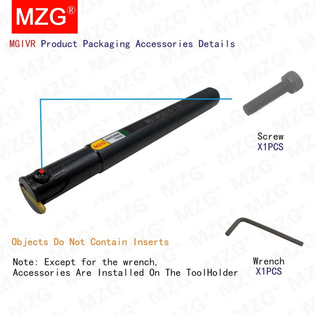 MZG MGIVR MGIVL Internal Groove Cutter 16 20 MM CNC Lathe Machining Internal Cutting-off Toolholders Inner Hole Grooving Tools