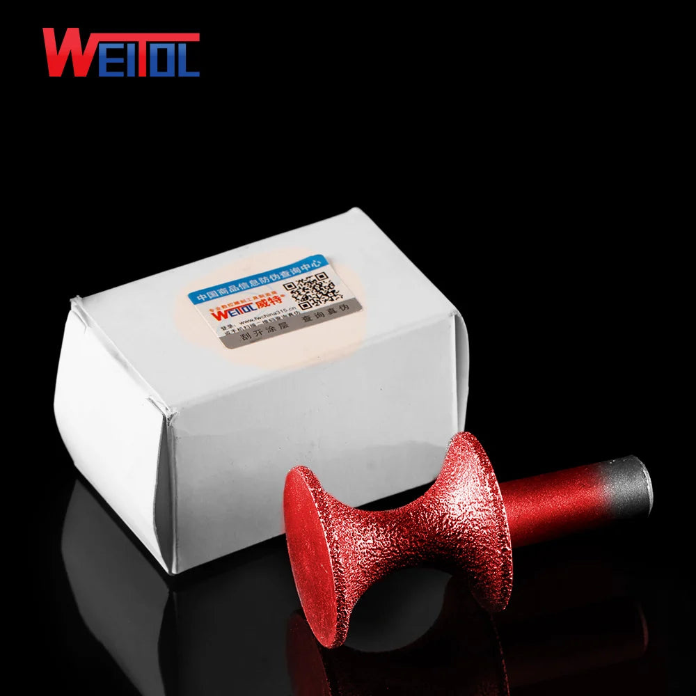 WeiTol 1pcs half round router bits classical ogee bit CNC milling cutter vacuum brazed profile bit stone knife