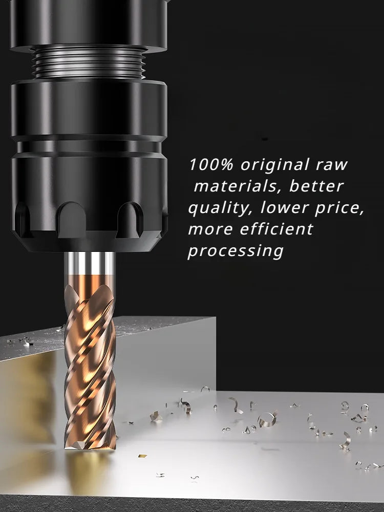 Milling Cutter Alloy Coating Tungsten Steel Tool Cnc Maching Hrc55 Endmill XUHAN Top Milling Cutter Kit Milling Machine Tools