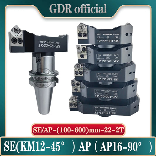 GDR AP SE AP16 End milling cutter tool 90 ° 45 ° KM12 400R 50 22 27 32 right angle double edge bridge type aluminum alloy cutter