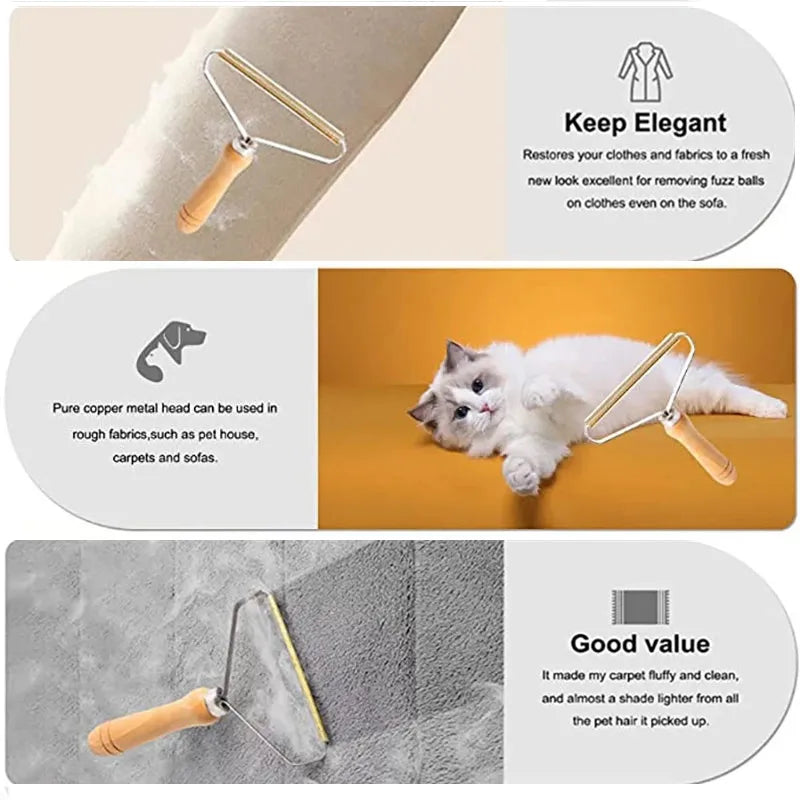 Portable Lint Remover Pet Hair Remover Brush Carpet Wool Coat Clothes Lint Pellet Manual Shaver Removal Scraper Cleaning Tool