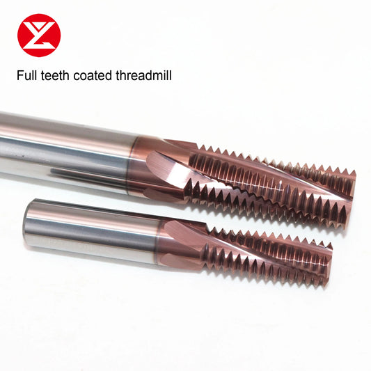 HRC68 Thread Milling Cutter Full Tooth Tungsten Carbide Steel CNC Machining  Coated Cutting Tool M3 M4 M5 M6 M8 M10 M12 M16 Tap