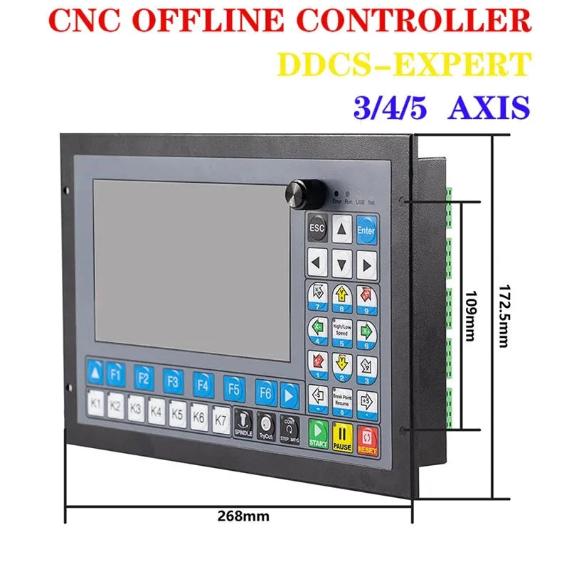 Free Shipping ！DDCS Expert Standalone CNC Motion Controller Offline Controller Support 3/4/5 Axis Replace DDCSV3.1 DDCSV4.1