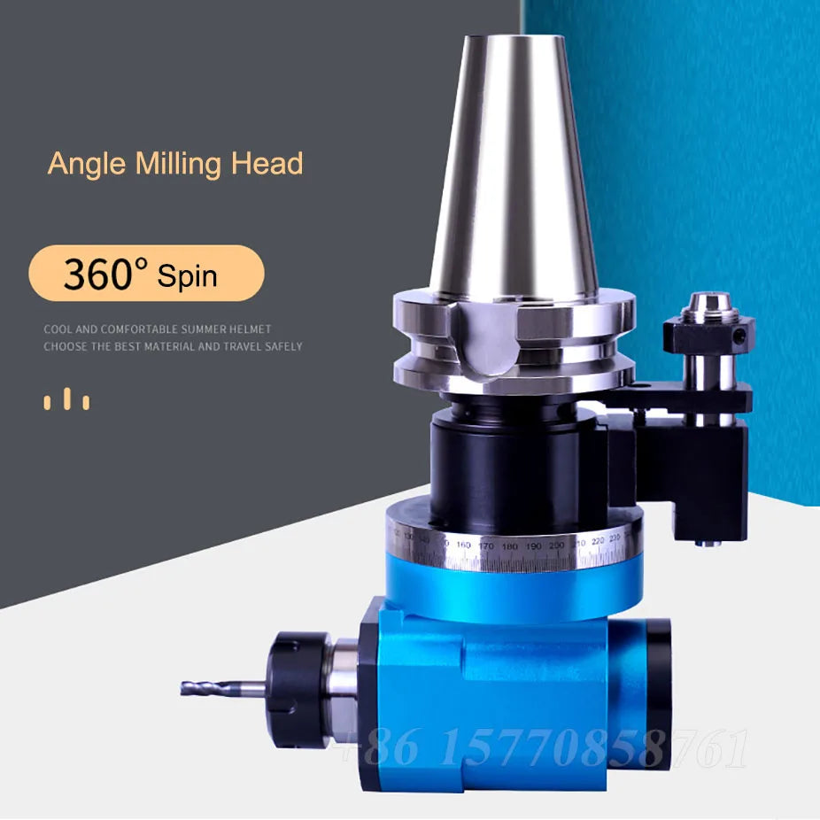 Machining center side milling angle head 90 degrees BT40 side milling head right angle transverse CNC automatic angle head