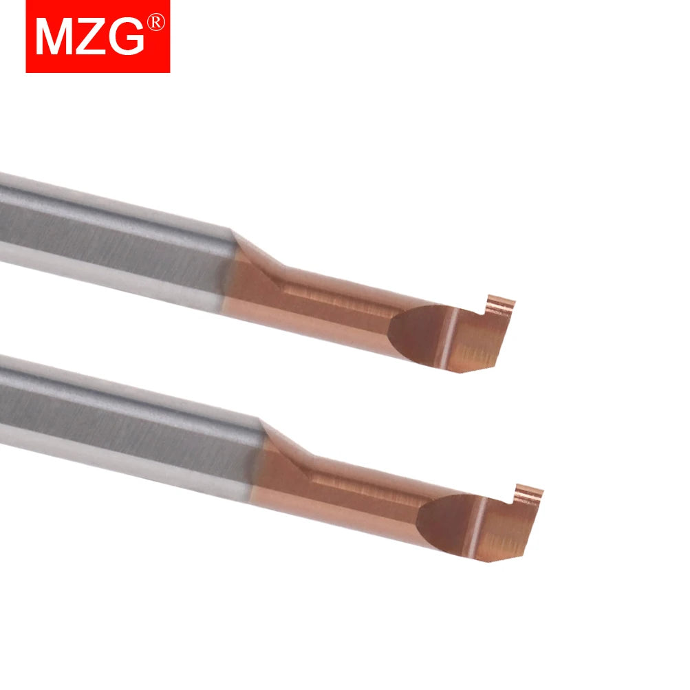 MZG 1pcs MGR Small Diameter Internal Hole Tungsten Steel Alloy Tilt Angle Design Chip Removal Grooving Tool