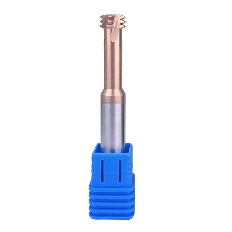 Tungsten Carbide Single Tooth Spiral Milling Cutter 60degree CNC Tool Thread End Mill Router Bits M3 M4 M5 M6 M8 M10